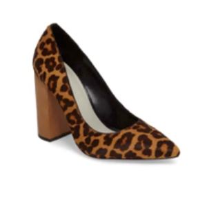 1.STATE "Valencia" Leopard Block Heel Pump